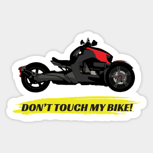 Can-Am Ryker Red - Don't Touch My Bike Sticker